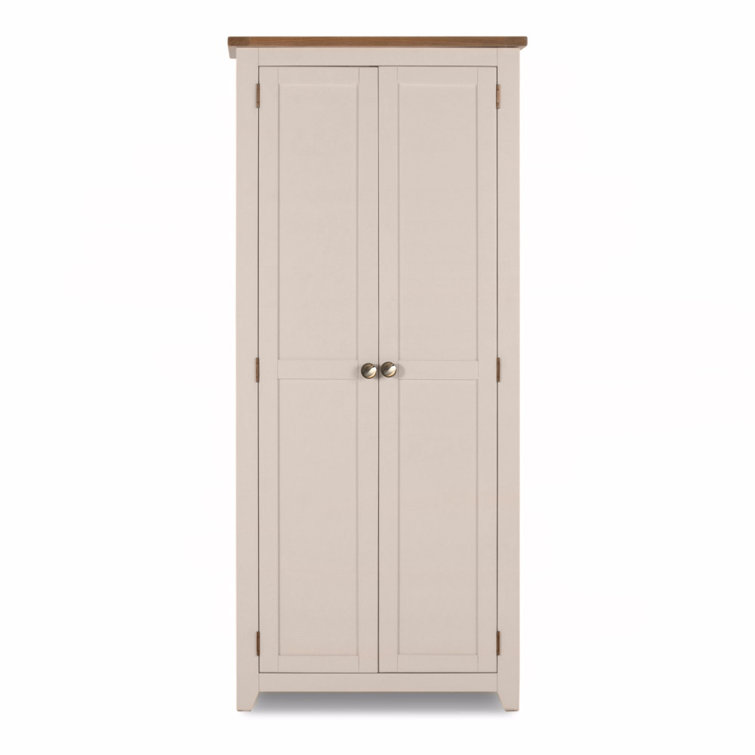 August Grove Bussiere Door Solid Wood Wardrobe Wayfair Co Uk